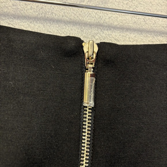 NWT Chico's 1 Ponte Pencil Skirt Womens 8 Black Knit Stretch Zip Back Office - Picture 12 of 12